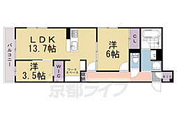 アレ・デ・フルール西向日駅前 北棟 2階