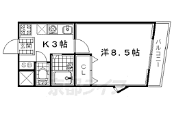 MSK・ビル 1Kの間取図画像