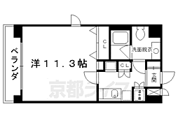 キアーラ御所 1Kの間取図画像