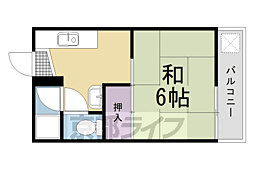 ハイツ堀ノ内 1Kの間取図画像