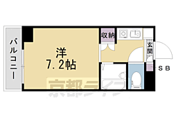 セントガーデン 1Kの間取図画像