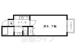 メサヴェルデ五辻 1Kの間取図画像