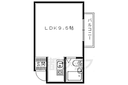 カミノビル ワンルームの間取図画像