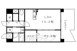 カンマキーノ 1LDKの間取図画像