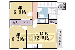 ソレイユ西向日Ｂ 2階/202