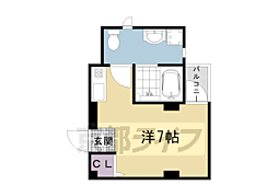 シルキーハウス ワンルームの間取図画像