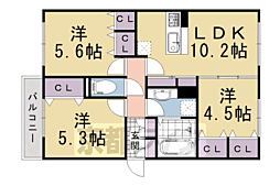 セジュールリッシュ 3LDKの間取図画像