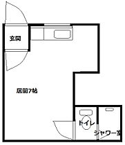 Azzurro24 102 ｜ 北海道札幌市豊平区西岡二条１０丁目（賃貸アパート1R・1階・17.29㎡） その2