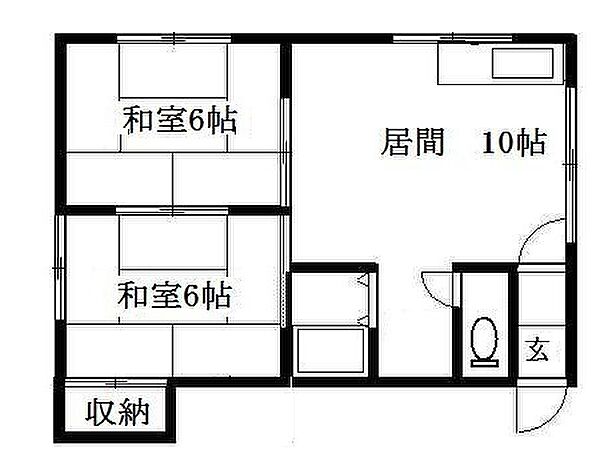 朝日コーポ 202｜北海道札幌市清田区平岡四条１丁目(賃貸アパート2LDK・2階・43.74㎡)の写真 その2