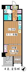 グレイスフォート 1LDKの間取図画像