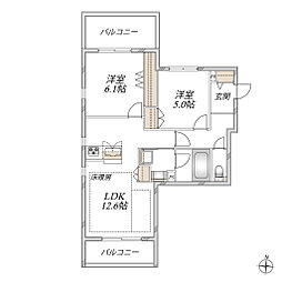 (仮称)成増3丁目メゾン 2LDKの間取図画像