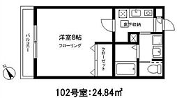 サニーコート成増 1Kの間取図画像