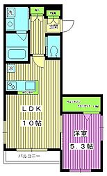 feelcourt1 1LDKの間取図画像