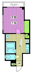 ファーイーストビル 1Kの間取図画像