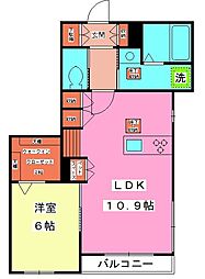 MAISONPLAGE 1LDKの間取図画像