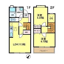 ヌーベルヴィラ B103 ｜ 東京都八王子市みなみ野３丁目24-1(A棟)、2(B)、3(C)、4(D)、5(E)、（賃貸テラスハウス2LDK・1階・62.51㎡） その2