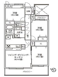 間取図画像 3LDK