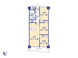 間取図画像 3LDK