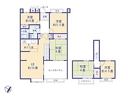 ヒルサイドテラス豊ケ丘　10号棟 5LDKの間取り