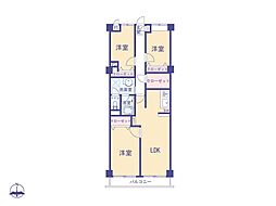 ペガサスマンション三鷹新川 3LDKの間取図画像