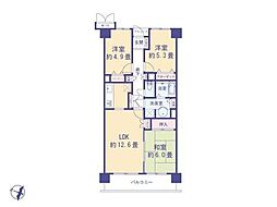 ファミール高幡不動 3LDKの間取図画像