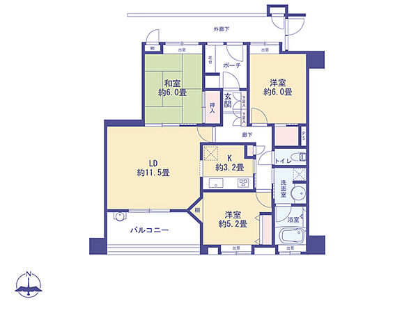 間取りを拡大表示