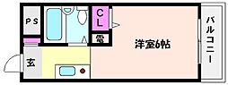 間取図画像 1K
