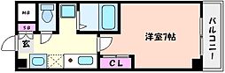 セファミ御影 1Kの間取図画像