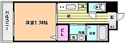T'sCUBEZERO 1Kの間取図画像