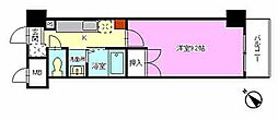 田部ビル 1Kの間取図画像