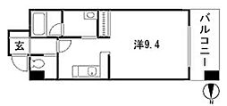 カサヴェルデ八丁堀 ワンルームの間取図画像