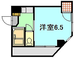 ケープ・バリーII 5階1Kの間取り