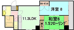 小西第2ビル 2LDKの間取図画像