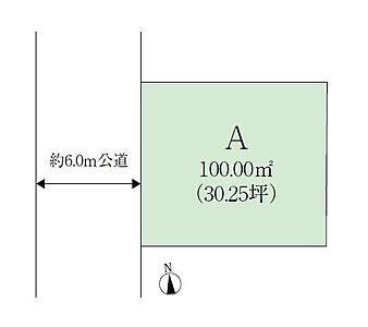 区画図：間取図