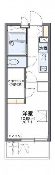 レオパレスシャンテ本町 301｜兵庫県西宮市本町(賃貸マンション1K・3階・19.87㎡)の写真 その2