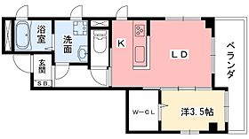 K s Court西宮北口  ｜ 兵庫県西宮市深津町6-59（賃貸マンション1LDK・2階・33.62㎡） その2