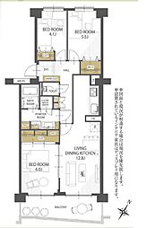 間取図画像 3LDK