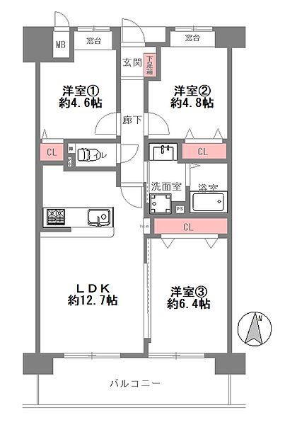 間取りを拡大表示