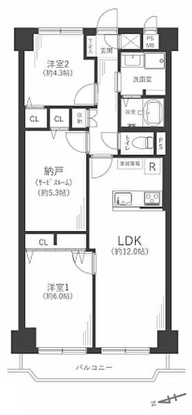 間取りを拡大表示