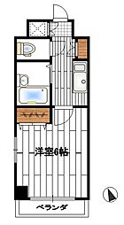 パークマンション 1Kの間取図画像
