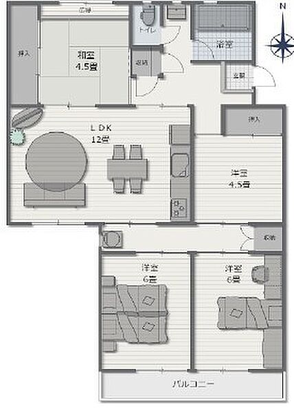 間取りを拡大表示