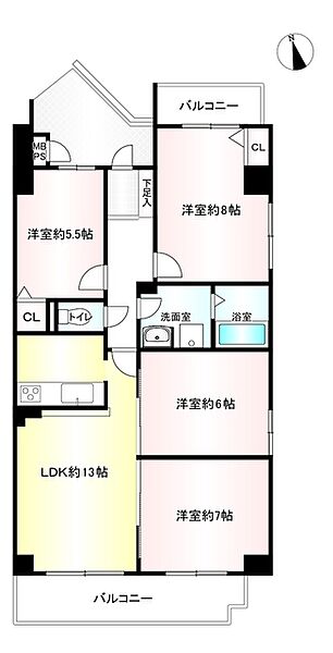 間取りを拡大表示