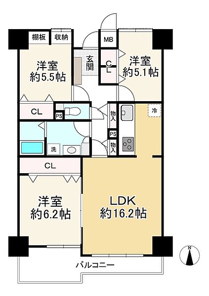 間取りを拡大表示