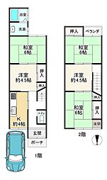 京福電気鉄道北野線 帷子ノ辻駅 徒歩18分