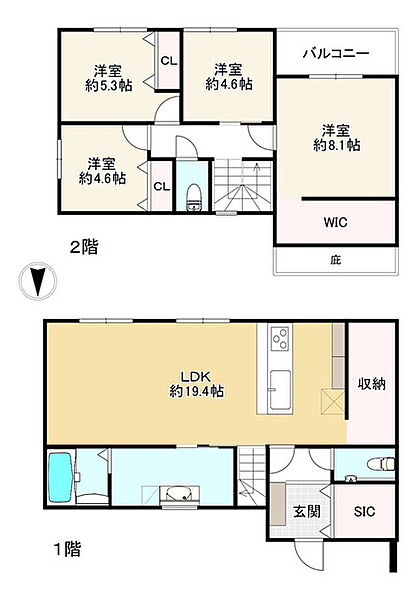 間取りを拡大表示