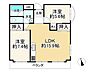 間取り：東南角部屋