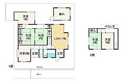 甲賀市水口町本丸 5LDKの間取り