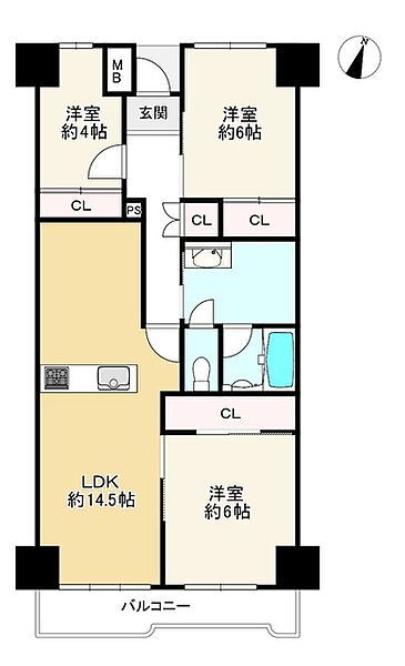 間取りを拡大表示