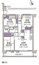 ディアパーク西船橋 3LDKの間取図画像
