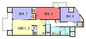 （仮称）D-ROOM左京区一乗寺樋ノ口町 305 ｜ 京都府京都市左京区一乗寺樋ノ口町56（賃貸マンション3LDK・3階・62.92㎡） その2